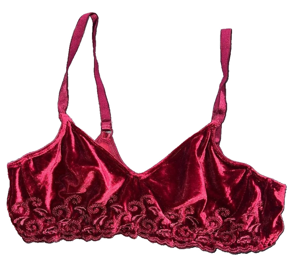 Vintage OLGA Sheer Tapestry Minimizer Underwire Bra 36B A009336